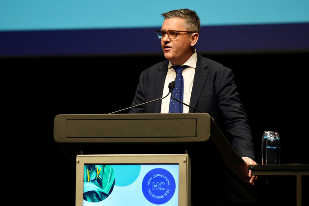 Brett Fifield CEO Hort Innovation speaking at Hort Connections